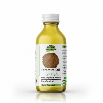 Pansar Essential Taramira Oil Bottle - Pure, Organic, Natural, Unrefined, Cold Pressed, Key Benefits, Shelf Life 3-4 Years